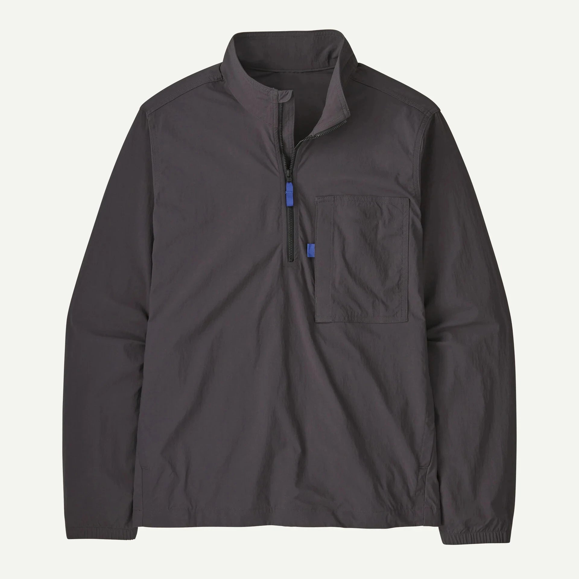 Men's Lightweight Regular Fit Nylon Quarter Zip Jackets Elastic Cuffs Pullover Jackets