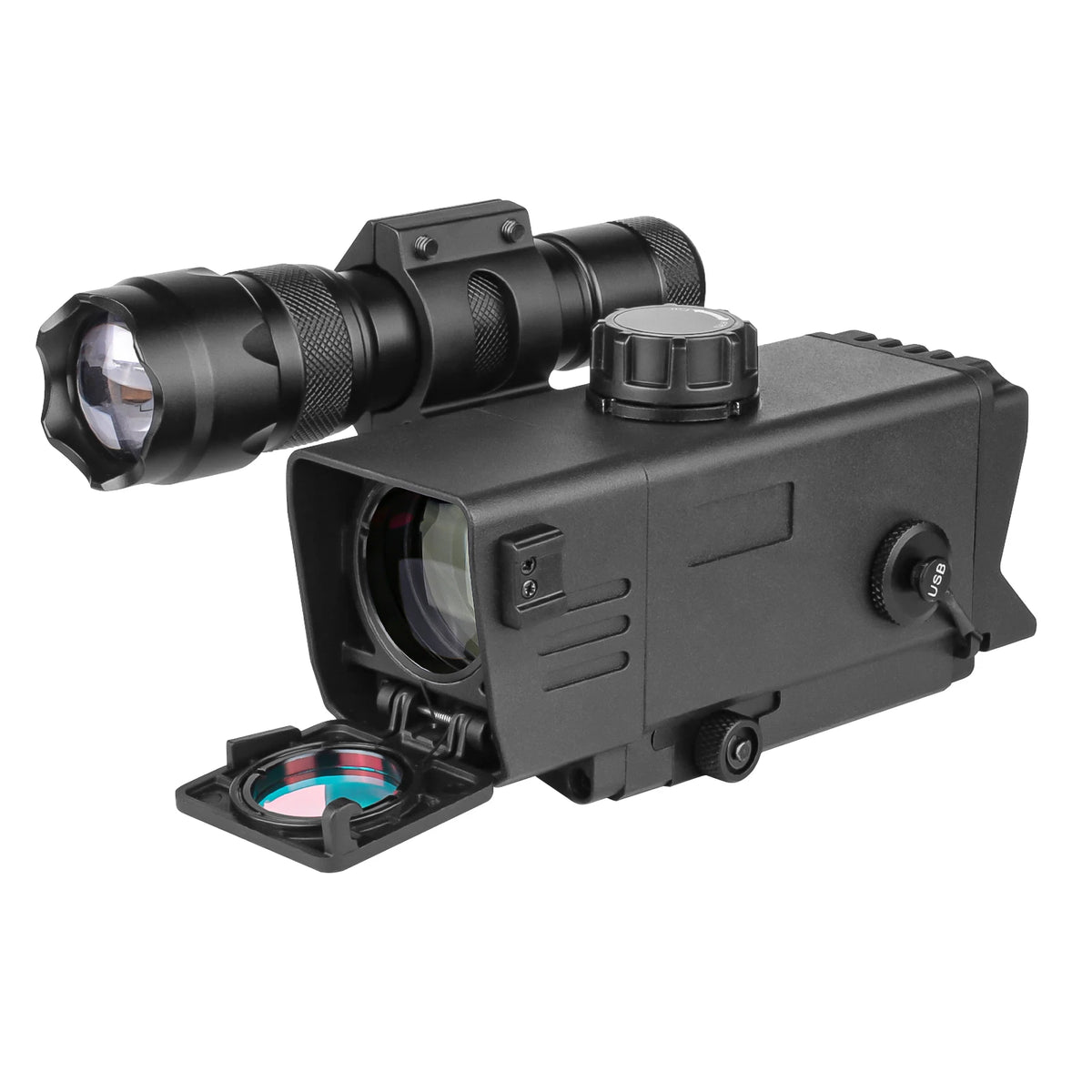 Spina MS-32 Aluminum 720P HD Digital Night Vision 3.5X/3X Magnification 30mm Objective Lens Optical Scope Hunting Rechargeable