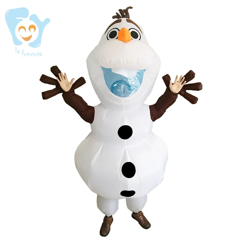 Christmas New Year Holiday Costume Inflatable Olaf Costume