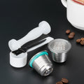 1Pod 1Tamper Set Espresso Capsules With Dual-Sided Tamper Refillable Capsules Compatible With Nespresso Original Line Brewers