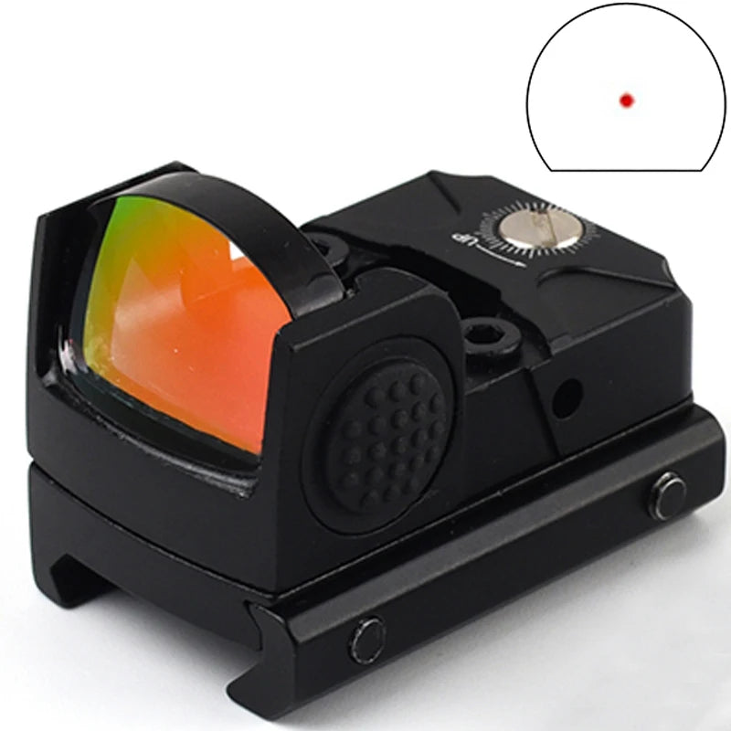 SYQT Quick- Detachable Mini Optic Sight Red Green Dot Scope for Outdoors