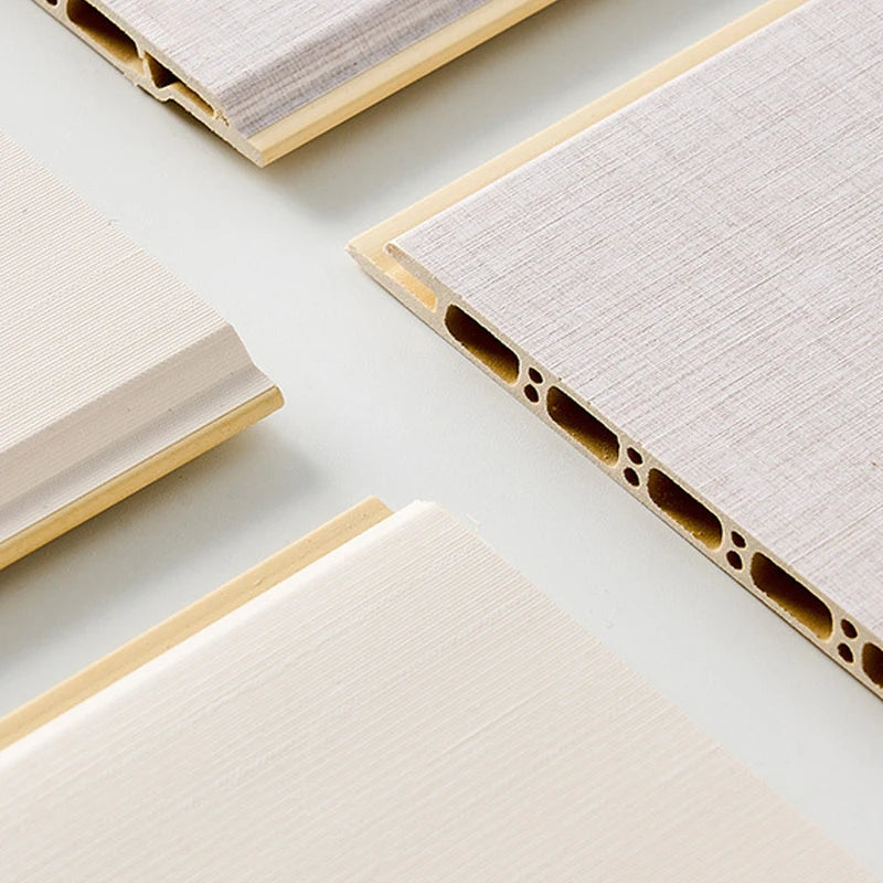 Modern Style Waterproof Wood Grain WPC Bamboo Charcoal Veneer Interior Wall Panel Brushed Finish Decking Decorative Wall Panels