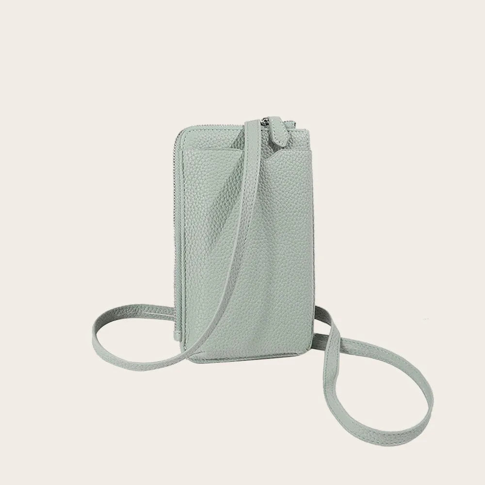 Women's Fashion Crossbody Leather Phone Pouch Mobile Phone Bags and Cases Stylish Messenger Purse