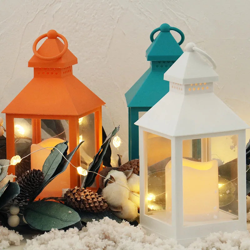 Patio Wind Lights Electronic Candle Holder Ornamentfor Christmas Decoration Home Decor Indoor Decoration