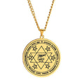 HLSS646 Lamen of Gabriel Angelic Governor of the Moon Amulet Talisman Laser Engraving Stainless Steel Pendant Necklace