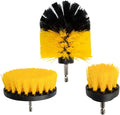 Zhenda 3-Piece Drill Detailing Brush Kit Premium Cleaning Brushes for Effectively Cleaning Car Tires