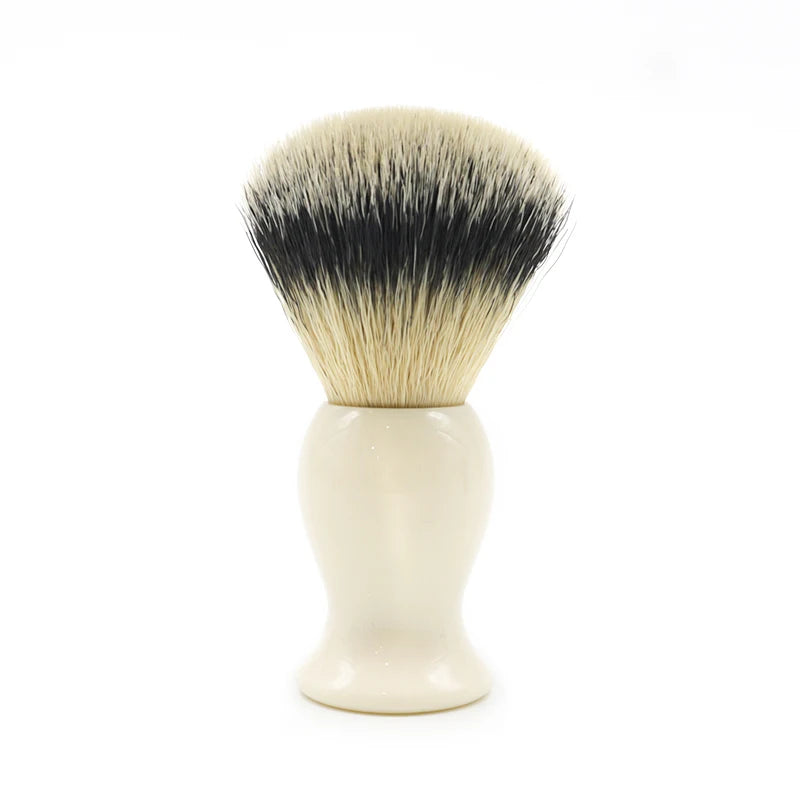 JDK Cheap Customized Private Label Black Color Resin Handle Barber Men Synthetic Vegan Best Badger Hair Shaving Brush