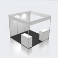 Eight-Way Extrusion Aluminum 10x10 Shell Scheme Partition Wall Standard Modular 3x3 Exhibition Trade Show Trade Show Equipment