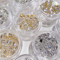 Luxury Crystal Claw Diamonds Water Drop Horse Eye Zircon Nail Jewelry Rhinestones 3D Nail Art Decorations