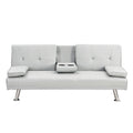 Factory Direct Sale Cheap Nordic Design Modern Style Sofa Bed with Cup Holders Fabric Folding Sofa Bed for Living Room Furniture