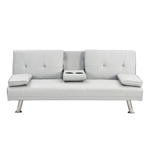 Factory Direct Sale Cheap Nordic Design Modern Style Sofa Bed with Cup Holders Fabric Folding Sofa Bed for Living Room Furniture
