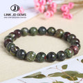 JD High Grade 6/8/10/12mm Natural Dragon Blood Stone CNAS Certified Bracelet Fashion Jewelry Special Gift Men Loose Gemstones