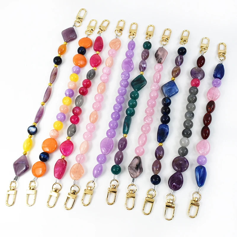 Deepeel AL202 Chain Accessory Handbag Extension Handle Colorful Resin Bag Chain Purse Chain
