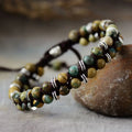 6MM Christian Ball Silicone Tennis Bracelet Men Slider Braided Knot Lucky Beads Designer Jewelry Gift