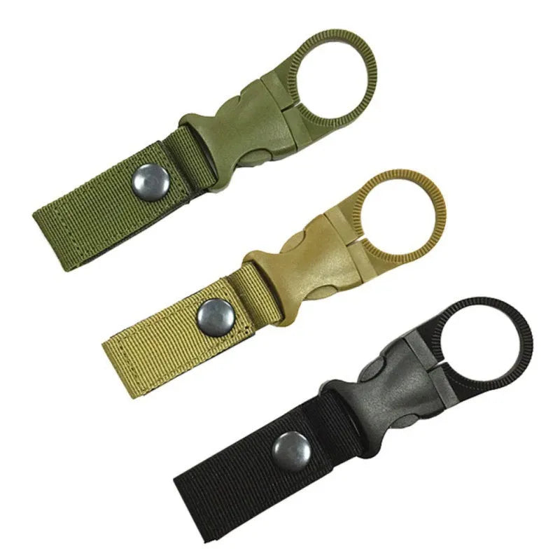 Backpack Hanger Hook Molle Attach Buckle Holder Tool Webbing Outdoor Quickdraw Hang Clasp Carabiner Water Bottle Clip