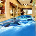 Ocean World Coral Dolphin Tile Painting Linoleum 3d Pvc Floor