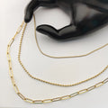 Fashion Gold Plated Layered Chain Bijoux Plaque or Bijou Pour Femmes Joyas En Acero Quirrgico