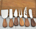 Premium 6-Piece Stainless Steel Cheese Knife Set Gift for Cheese Lovers and Friends