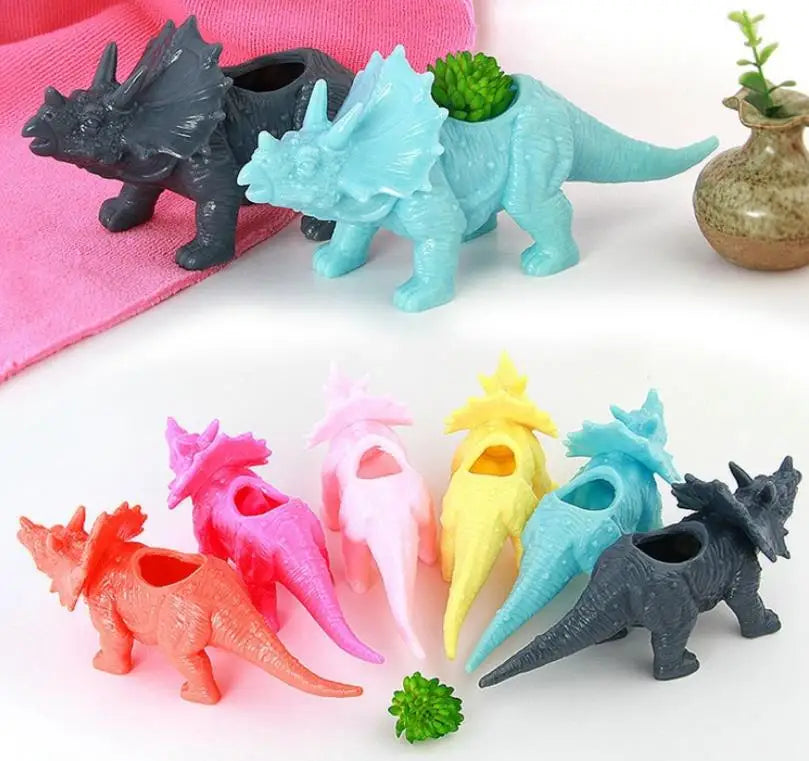 Plastic Dinosaur Animal Planter for Succulent Plant Bonsai Pot Flower Garden Pots & Planters Decoration Jardineras Y Macetas