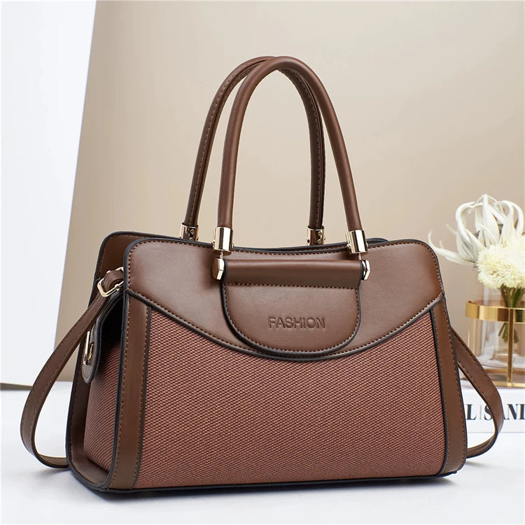 2025 Wholesale Fashion Stylish Pu Leather Shoulder Tote Women Hand Bags Custom logo Luxury
