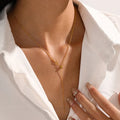 Hypoallergenic Stainless Steel DIY Adjustable Length 18K Gold Chain Necklace for Handmade Making Jewelry Waterproof Women