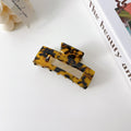 Korean Style 7.8 cm Large Acetate Hair Claws Clips Temperament Hollow Geometric Hair Claw for Women