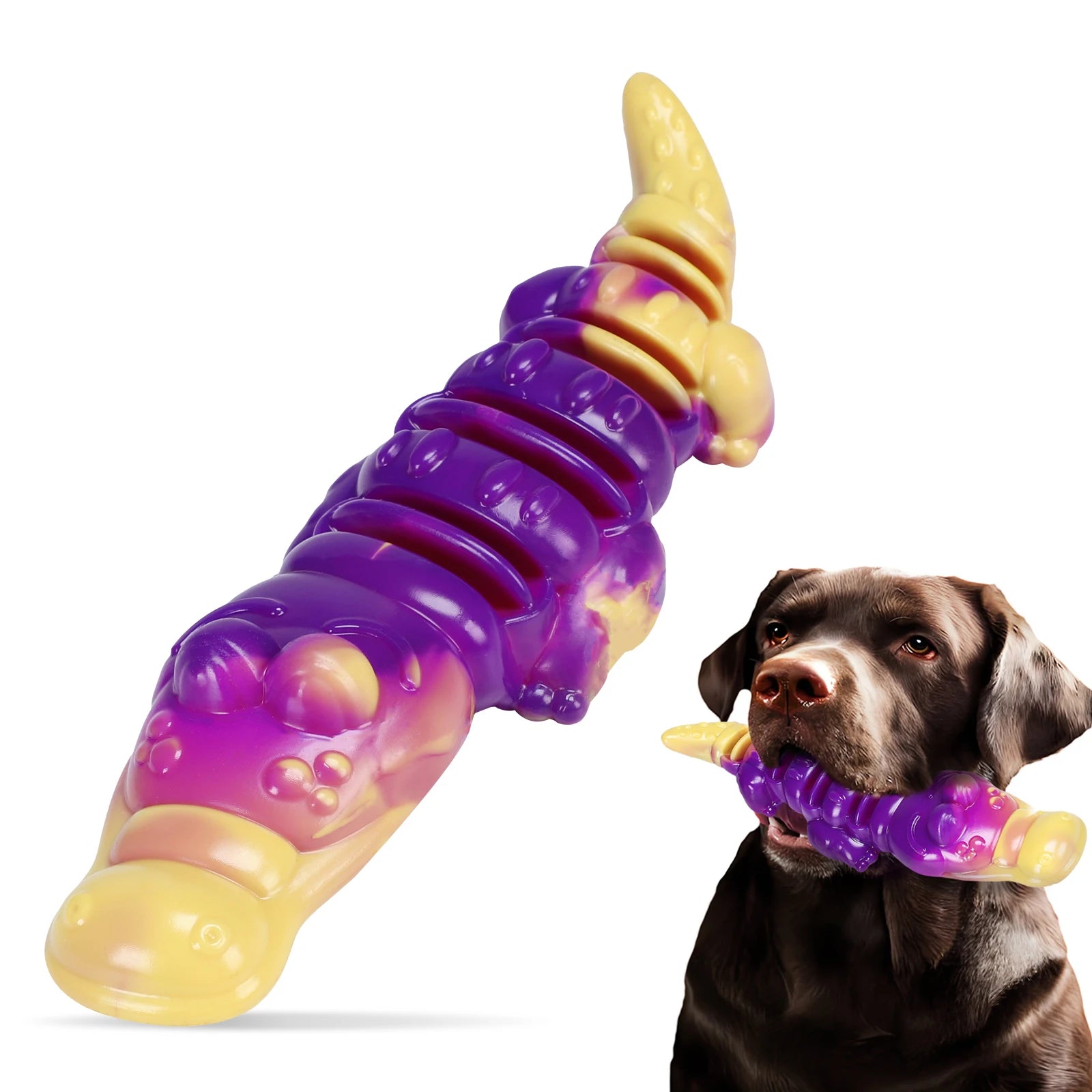 New Dog Chew Toy Crocodile Eco-Friendly Companions Cute Bite-Resistant Interactive Nylon Dog Pet Chew Toy for Intense Chewers