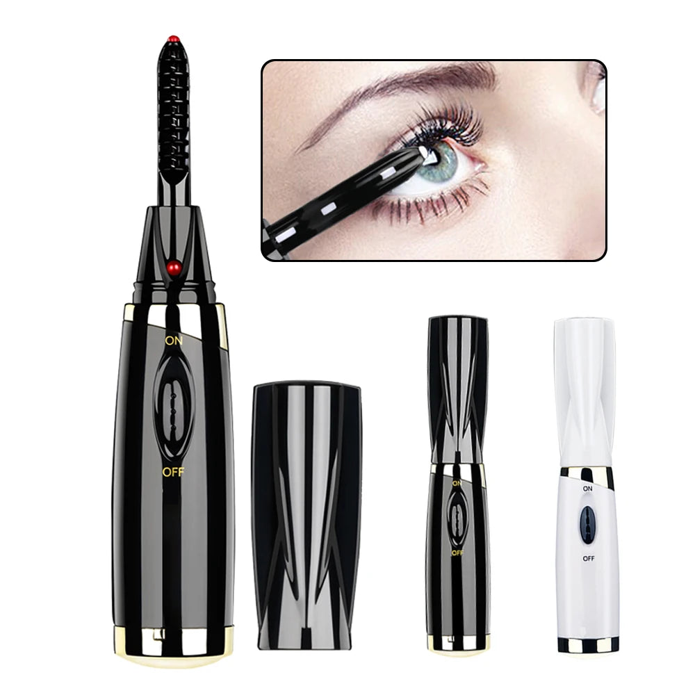 Painless Quick Natural Heated Lash Curler Long Lasting Electric Heated Eyelash Curler