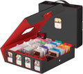 MIO 3200+ Trading Card Storage Box and Commander Display 4-row Card Box and Portable Handle Compatible with YuGiOh MTG TCG Cards