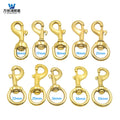 Trendy Classic Brass Snap Hook Key Chain Ring Strong Swivel Lobster Clasp Bags Handbags Clothing Dog Hook Multi-Purpose