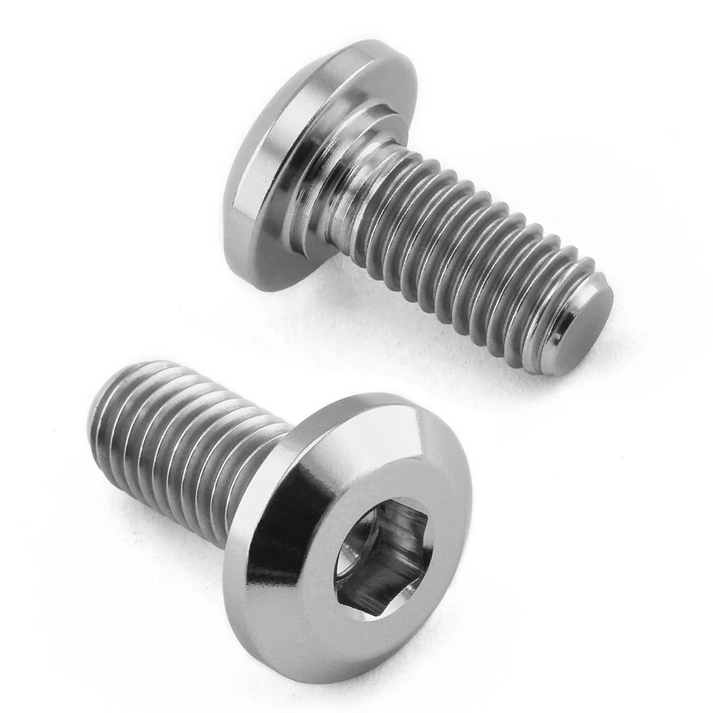 Ducati 1098/S Rear Titanium Disc Brake Rotor Bolts Shiny Lightweight Grade 5 M8 13Mm Bolts Allen Key Disc Bolts for Shiny Look