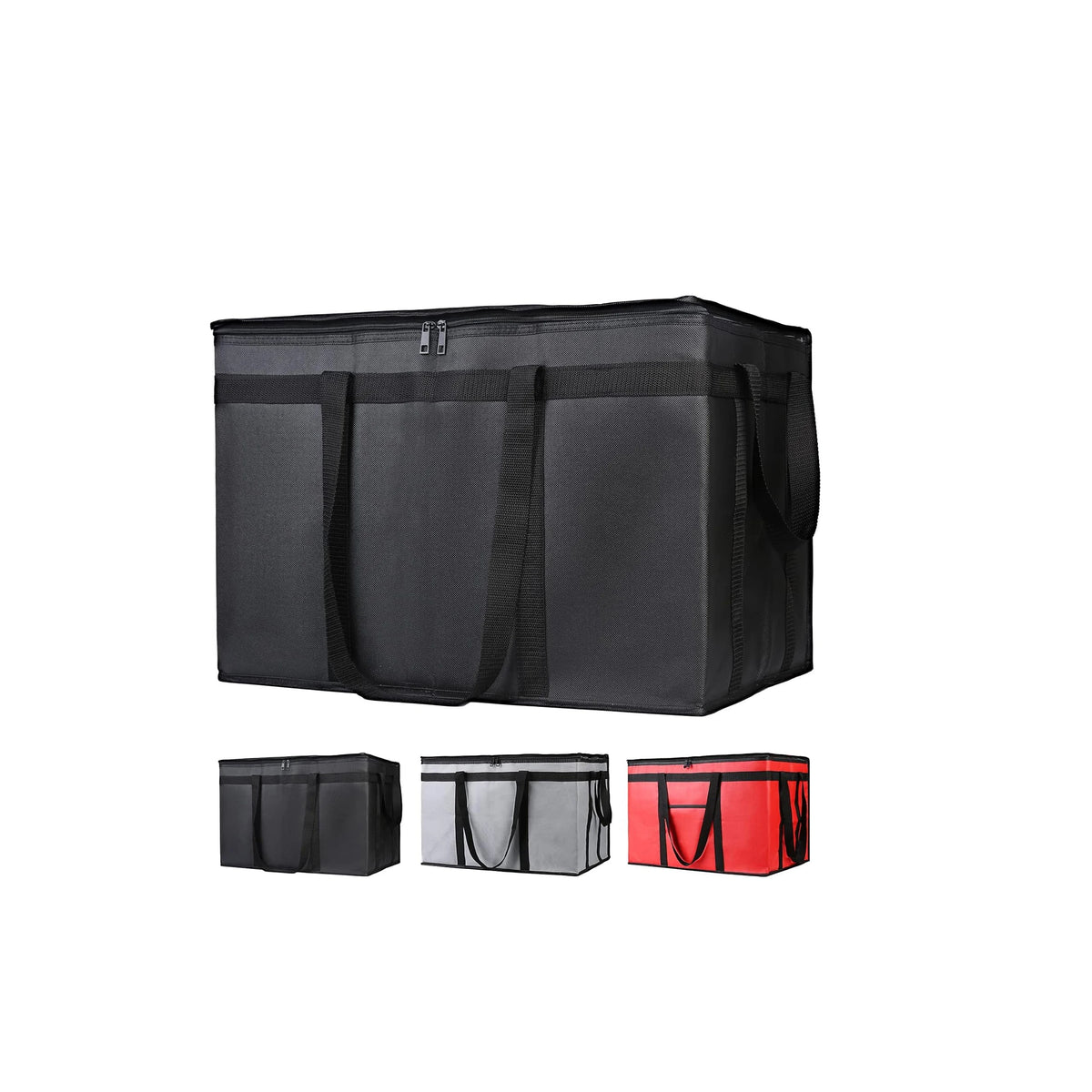 Non-Woven Insulated Waterproof Foldable Pizza Delivery Cooler Bag with Letter Pattern Thermal & Heated for Picnic Outdoor Use