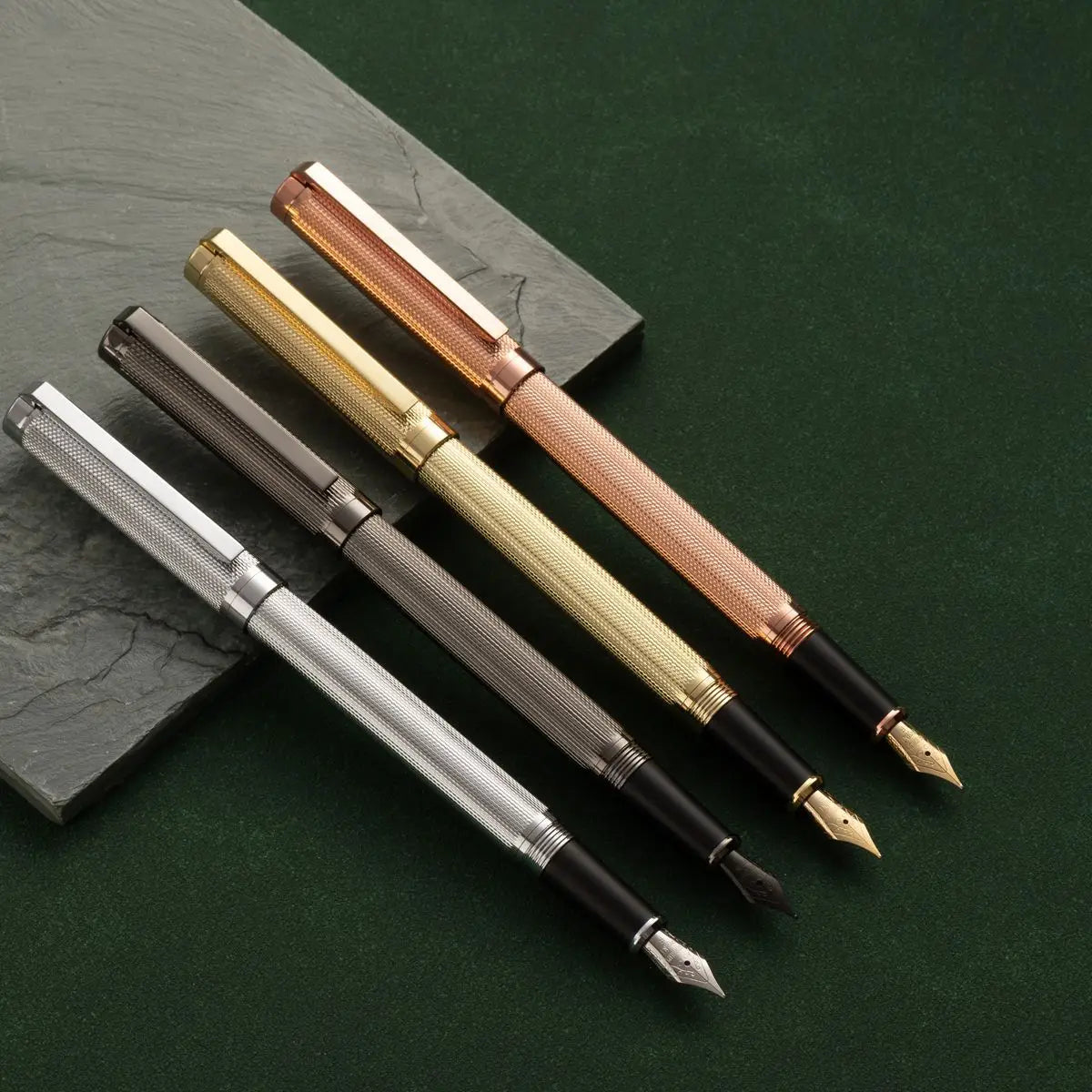 Business Office Luxury Metal Pens Teacher Student Adult Gift Logo Imprinted Rotary Iridium Point Smooth Fountain Pen 0.5mm