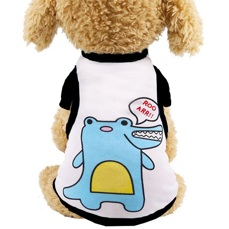Qualisub Personalized Polyester Dog Cloth Sublimation Pet Clothes Dog T Shirt Blank for Sublimation DIY Design