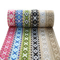 38mm Webbing Bag Shoulder Straps Custom Pattern Retro Pattern Jacquard Polyester Webbing Clothing Accessories Bag Webbing
