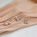 Wholesale 925 Sterling Silver Vintage Pearl Earrings Baroque Pearl Earrings Flat Button Shape Daily Wear  Stud Pearl Earrings