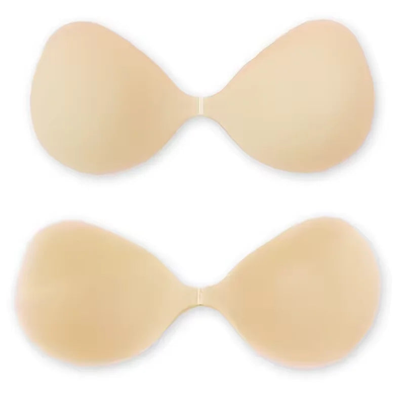 Invisible Breast 100% Silicone Strapless Bra Cup Waterproof Comfortable  Seamless Front Closure Wire-Free Support Bras