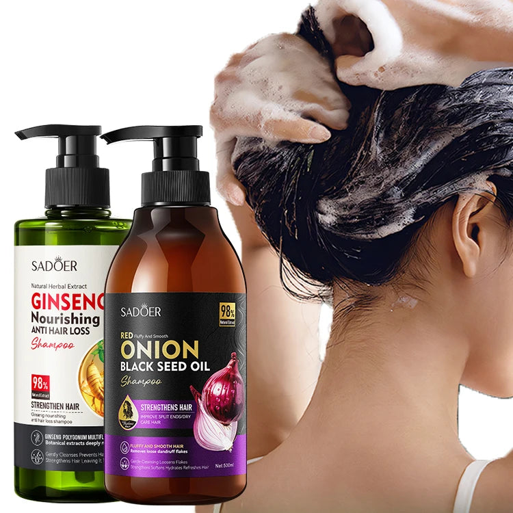 SADOER Wholesale Anti Hair Loss Shampoo for Adults Female Nourishing and Smoothing Hair Care