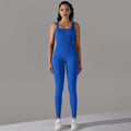Seamless Nylon Yoga Suit Fitness Sports Lightweight Solid Color Breathable Front Print Tight V-neck Drawstring Four-Way Stretch