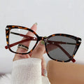 2025 Oversized Women Photochromic Square Cat Eye Computer Eyewear Unisex Anti Blue Light Prescription Optical Eyeglasses