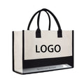 Wholesale Reusable Grocery Canvas Tote Shopping Beach Bags With Custom Printed logo