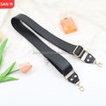 2025 New Design: Black PU Leather Adjustable Shoulder Strap Luggage Handbag Strap Phone Strap