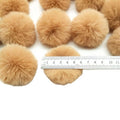 Multicolor Imitate Rabbit Fur Ball Keychain 6 Cm 2.36 Inch Pom Poms for Car KeyChain Handbag Fluffy Faux Rabbits Fur Pompons