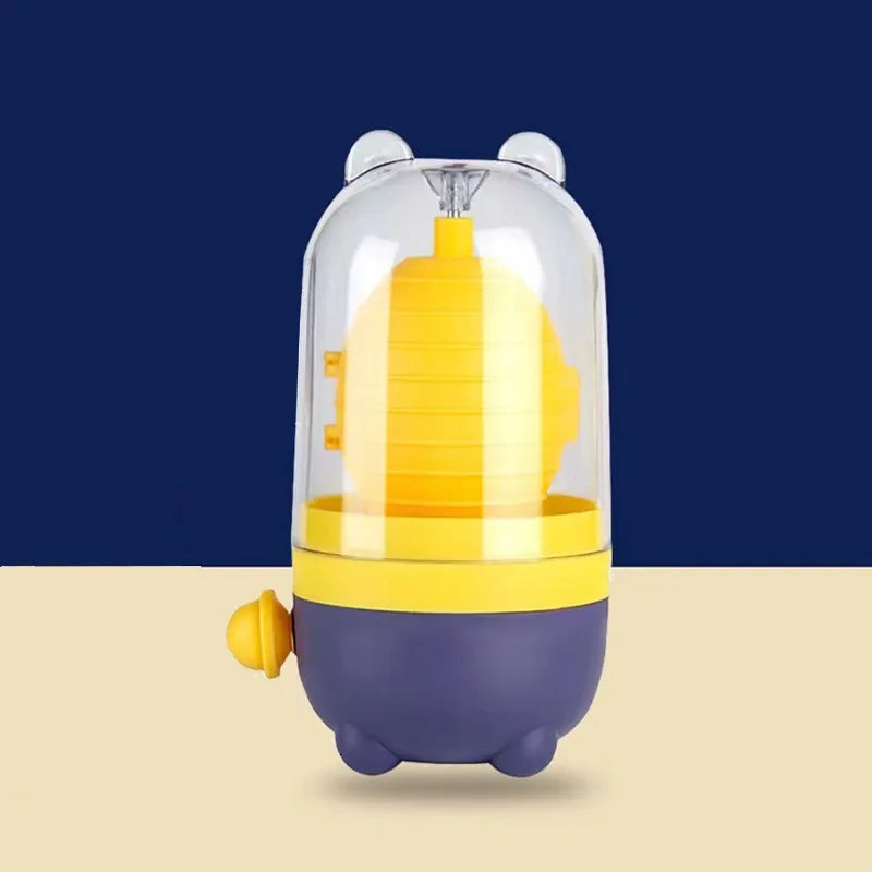 Portable Golden Egg Maker Easy Pull Eggs Mixer with Pulling Rope Kitchen Cooking Silicone and Plastic Egg for Home Use