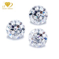 Factory Wholesale Available DEF Color Round Shinning DEF White Portuguese Cut Style Round Shape Moissanite for Ring Pendant