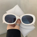 2025 Sunglasses New Oval Frame Sun Glasses Retro Small Frame Eyeglasses Y2K Street Photo Glasses Female