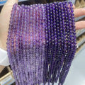 4mm 6mm 8mm  Natural Amethyst Round Bead Strands Loose Purple Amethyst Gemstone Beads for DIY Jewelry Making