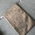 Custom Logo Printing Velvet Drawstring Bag Soft Touch Cotton and Jute Material for Packaging Jewelry Shoes Perfume Recyclable