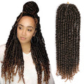 18 Inch Pre-twisted Passion Twist Braiding Hair Crochet Hair Braid Passion Hair Pre Twisted Passion Twist Braid