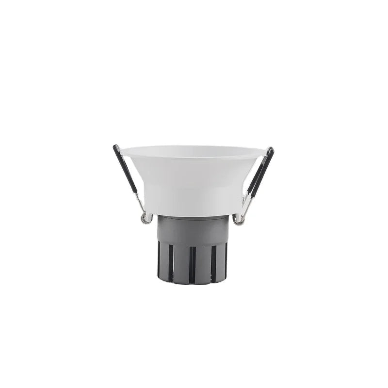 Round Aluminum Rotating Downlight Housing Module Gu10 Gu5.3 Mr16 Led Ceiling Light Frame Fixture Ceiling Recessed Led Downlight